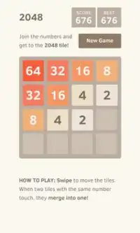 Initial 2048 Screen Shot 1