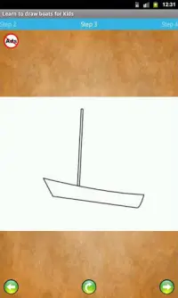 Learn to draw boats for Kids Screen Shot 1