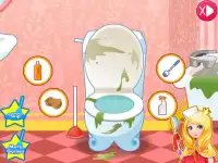 Очистка ванны принцесса игры Screen Shot 3