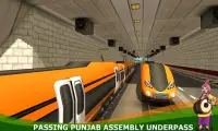 Orange Line Metro Train Game: New Train Simulator Screen Shot 3