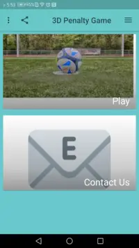 3D Penalty Game Screen Shot 1