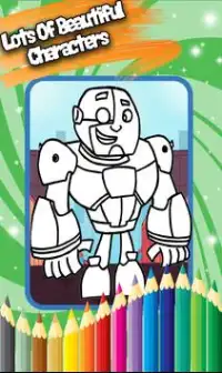 Coloring Book - Titans Go Fan Screen Shot 3