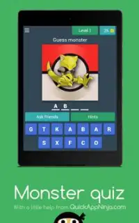 Monster quiz Screen Shot 4