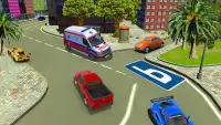 Moderno veículo dirigir 3D: estacionamento livre Screen Shot 0