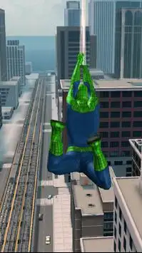 Super Amazing Green Spider Rope Hero Miami Gang Screen Shot 1