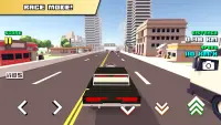 Blocky Car Racer - racing game Screen Shot 2