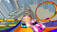 baru Hot wheels permainan mobil: 3D Ras Stunt Screen Shot 5