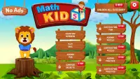 더하기, 나누기, 곱하기, 빼기를위한 어린이 수학 게임 Screen Shot 5