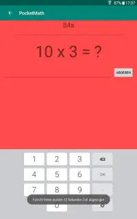 Pocket Math – Mental arithmetic trainer Screen Shot 7