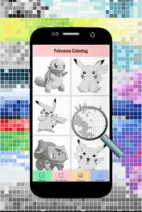 Coloring Pokemon By Number Pikachu Super Pixel Art Screen Shot 4