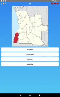 Angola: Jogo de Províncias e Territórios Screen Shot 8