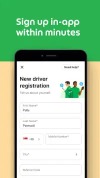 Grab Driver: App for Partners Screen Shot 1