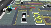 पुलिस कार पार्किंग खेल 3 डी नि: शुल्क Screen Shot 1
