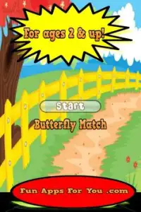 Butterfly Matching Game Screen Shot 0