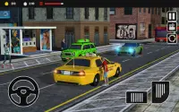 Gila teksi memandu permainan Jeep Taxi: simulator Screen Shot 0