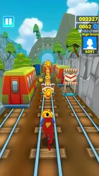 Super Heroes Subway Surf 3D Screen Shot 3