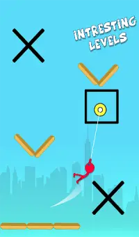 Stickman Hang on Tight -  Rope Hook Master Screen Shot 8