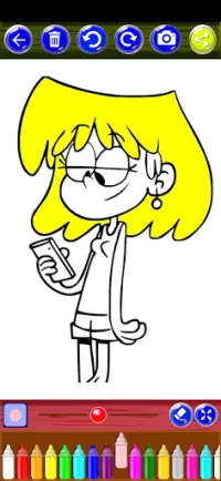 Coloring Kids - Loud House Screen Shot 2