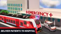 Ambulance Driving Game: Patient Delivery Train Sim Screen Shot 1