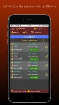 Horse Race Manager Game Online Screen Shot 3