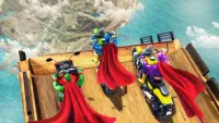 सुपर हीरो मोटरसाइकिल रेसिंग 3D Screen Shot 4
