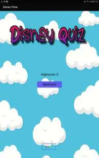 Disney Trivia, Free Quiz Screen Shot 0
