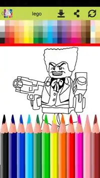 botman legos coloring game Screen Shot 2