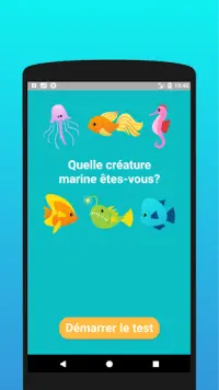 Quelle créature marine êtes-vous? Tester Screen Shot 0