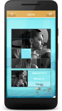 Ariana Grande Slide Puzzle Game Screen Shot 2