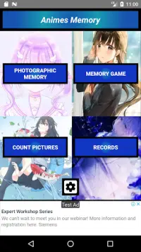 Anime Memory: Training Memory Game Screen Shot 1