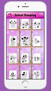 Mickey and Minnie Mouse Coloring Game For Children Screen Shot 1