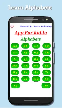 App For Kids - Learn Alphabets Screen Shot 1