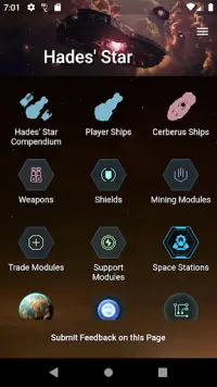 HS Compendium - Hades' Star Companion App Screen Shot 0