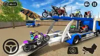 Motorradträger Truck Spiel 2019 Screen Shot 14