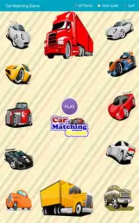 Matching Game de voitures Screen Shot 0