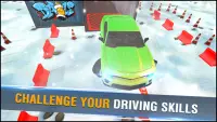 Winter Car Parking Drive Free Game : 3D Car Games Screen Shot 2