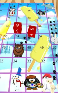 Pesky Penguins, Snakes Ladders Screen Shot 2