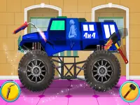 pulizia di monster truck: riparazione auto Screen Shot 0