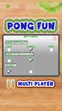 Pongfun Hawaii: Multiplayer Ping Pong,Table Tennis Screen Shot 1