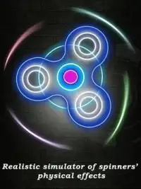Neon Fidget Spinner Simulator Screen Shot 3