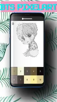 BTS Pixel Art - Number Coloring Books Screen Shot 2