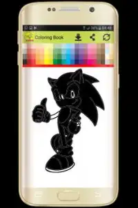 Coloring Book for sonic Screen Shot 0
