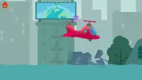 恐竜ヘリコプター – 子供用飛行機ゲーム Screen Shot 0