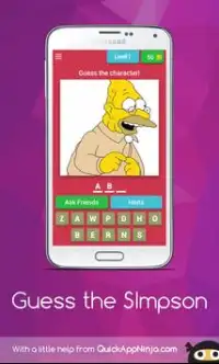 The Simpsons 2018 Quiz Screen Shot 2