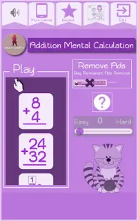 Addition Mental Calculation Screen Shot 2