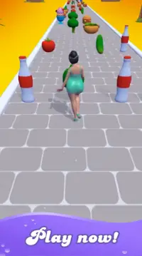 Body race io - Girl fat race games Screen Shot 2