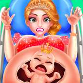 Мама беременная принцесса малыш Новорожденный Хир