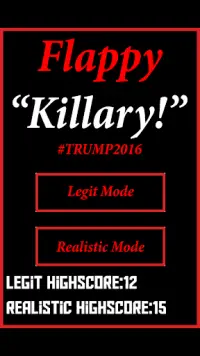 Flappy Hillary "Killary" Screen Shot 2