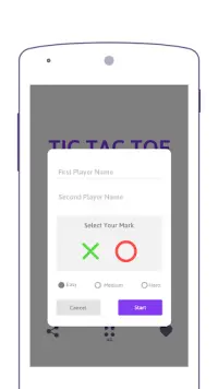 Tic Tac Toe Multiplayer Board Game  O or X Screen Shot 2