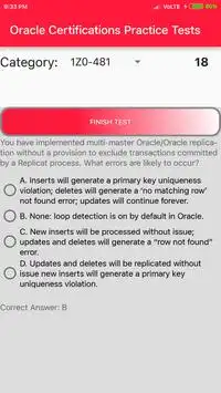 Oracle Certifications Practice Tests Screen Shot 5